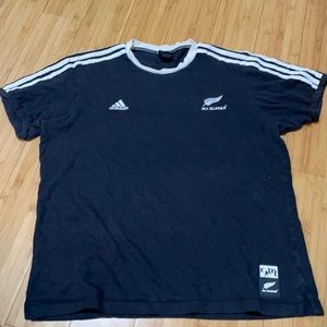 New Zealand All Blacks Rugby Retro Adidas T-Shirt